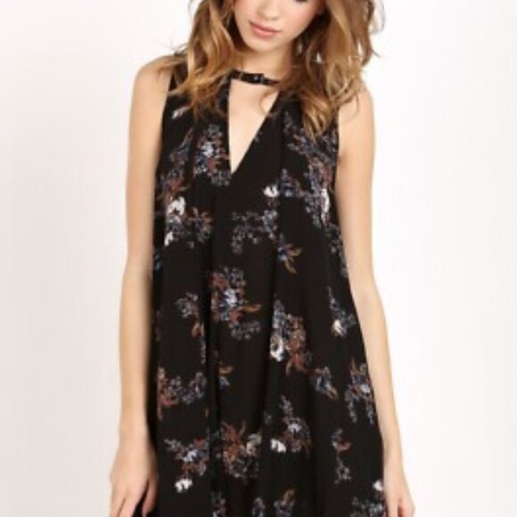 Free People Dresses & Skirts - Free People Floral Snap Out of It Swing Tunic Dress/Top Women's Size M‎